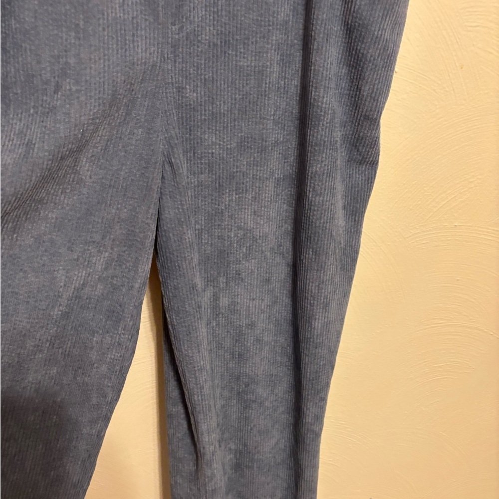 Thread & Supply Blue Corduroy Overalls XL Boho Bib Jumpsuit - Picture 6 of 9